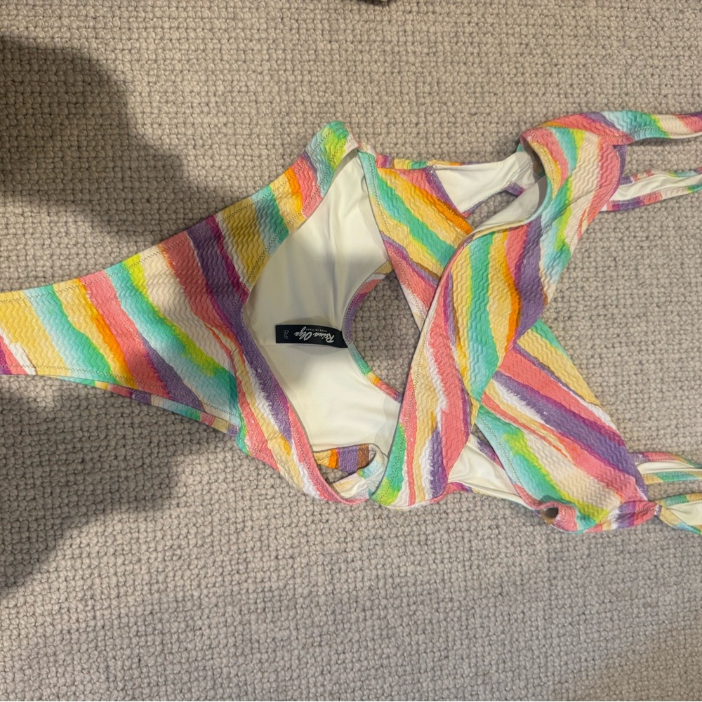 Colorful Striped Swimsuit